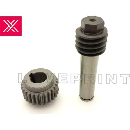 1 sets worm and worm gear 42.006.029 42.006.031 for MO GTO52 offset printing machine parts