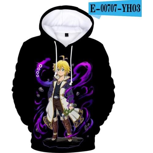 2021 3D Meliodas kids Hoodies men Women Autumn Winter Tops Nanatsu No Taizai Sweatshirts The Seven Deadly Sins Meliodas Clothes