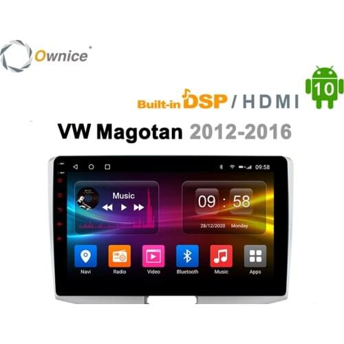 2din Ownice k3 Car Radio Android 10.0 Touch Screen GPS MP5 10.1" Multimedia Car Video Player for Volkswagen VW Magotan 2012-2016