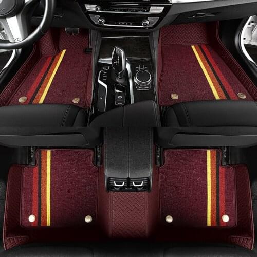 Custom Car floor mats For Kia Sportage Optima Cerato Forte Opirus Carnival Sorento Rio K3 K5 K7 Carens Carnival Bongo foot mats