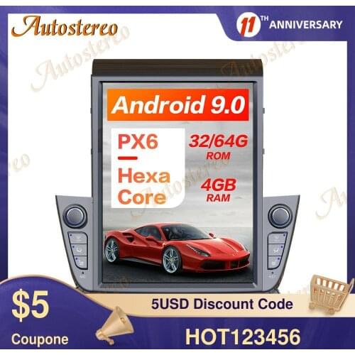 Tesla Style Android 9.0 PX6 4GB Car GPS Navigation For Hyundai IX35 2018+ Stereo Head Unit Multimedia Player Auto Radio Carplay