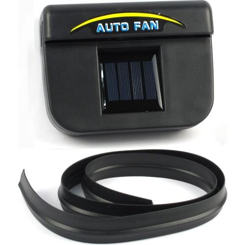 Car Solar Power Window Air Vent Cooling Fan Cooler Exhaust Ventilation Fan With Strip For RV Camper Bus SUV Offroad Truck