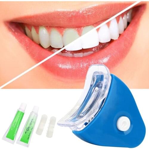 HOOMIN 1 Set LED Oral Care Toothpaste Kit Tooth Whitening Gels Cool White Teeth Whitening For Clean Teeth Bathroom Product