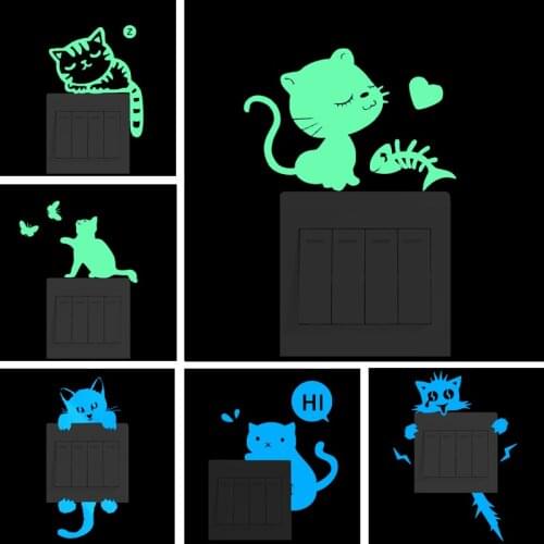 Наклейки кошки на стену ILOKY China At AliExpress