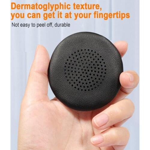 Round Shape 1 Pair Practical Gaming Earphone Pads Elastic Headphone Cushions Moisture-proof