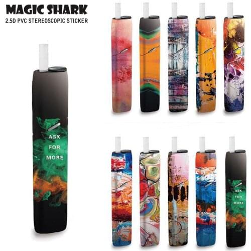 Magic Shark Hot Sale 2019 Fashion Painting Protective for IQOS3 Sticker for IQOS 3 Multi Skin Cover Sticker