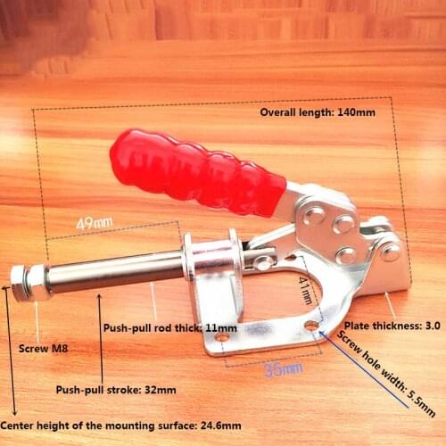 Hot Hand Tool 302FM Toggle Clamp Quick Release Push Pull Type Holding Capacity Toggle Clamp quick release push pull toggle clamp