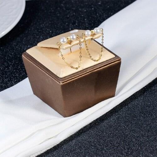 Liemjee Fashion Party Jewelry S925 Silver Irregular Pearl Tassel Earrings For Women Feature Namour Charm Gift All Seasons