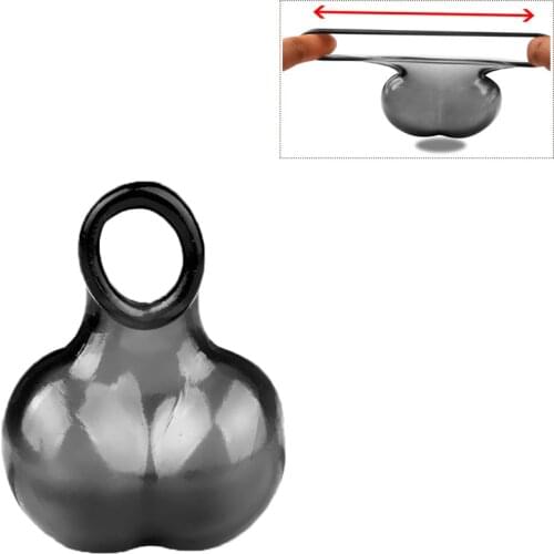 Soft Reusable Silicone Penis Ring Scrotum Ring Bondage Ball Delay Ejaculation Penis Sleeve Chastity Cage Cock Sleeve Male SexToy