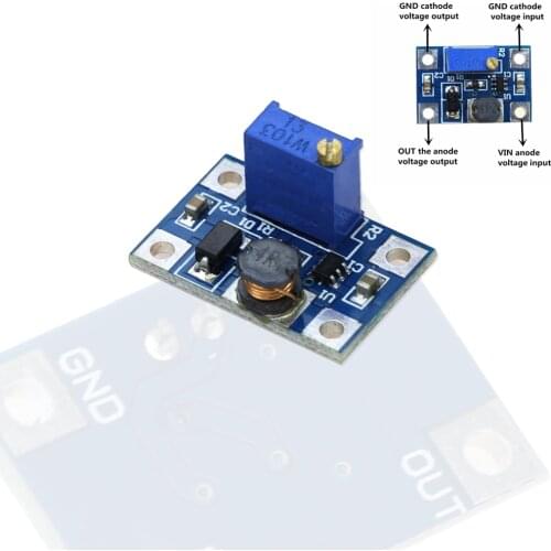 2-24V to 2-28V 2A DC-DC SX1308 Step-UP Adjustable Power Module Step Up Boost Converter for DIY Kit