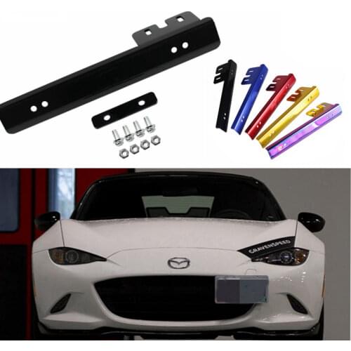 Car license plate frame color aluminum license plate frame license plate frame front car bumper protection license plate frame