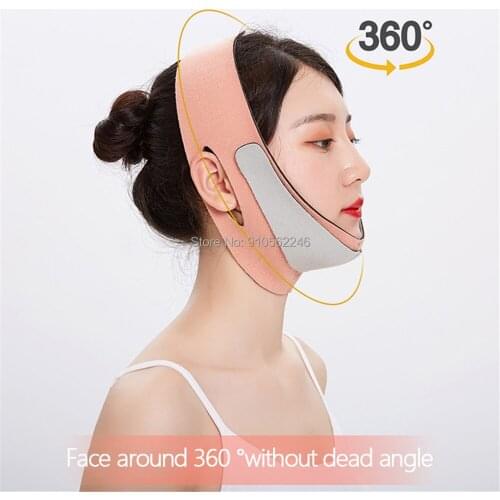 Face Slimming Strap Chin Lift Headwear V Artifact Face lift Stickers Bandage Graphene For Face Oval Anti Cellulite Strap Belt