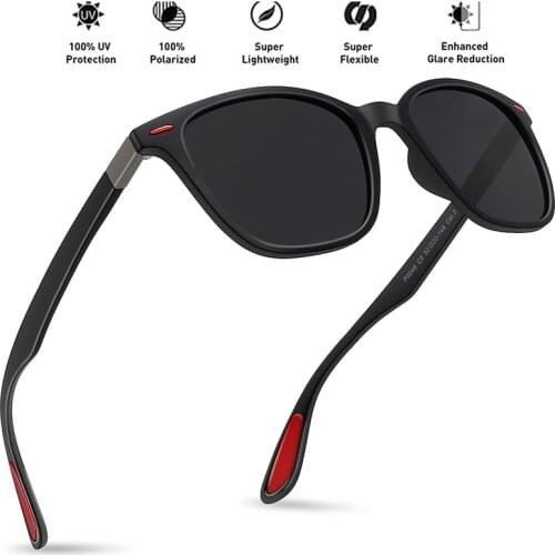 MAXJULI Polarized Sunglasses For Men UV400 Travel Driving Fishing Sports Hiking Fashion Women Frame Eyewear TR90 MJ8010