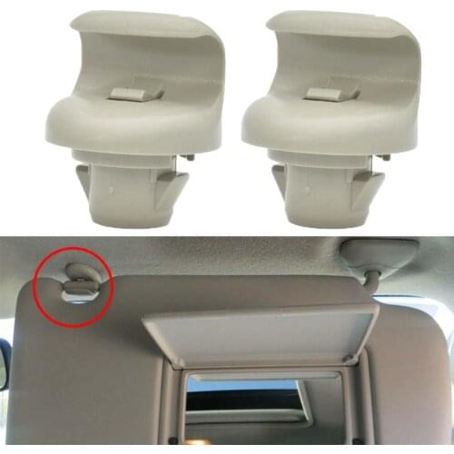 For Nissan Micra K12 2003–2010 Sun Visor Clips Front Gray Left Right 96409BC402 96409CG000