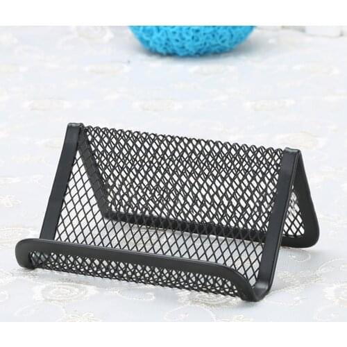 Solid Color Hollow Business Name Card Holder Display Shelf Durable Stands Gift