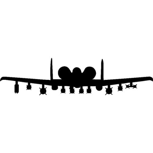 16.5cm*4.1cm A10 Warthog Plane Fashion Car-Styling Car Sticker
