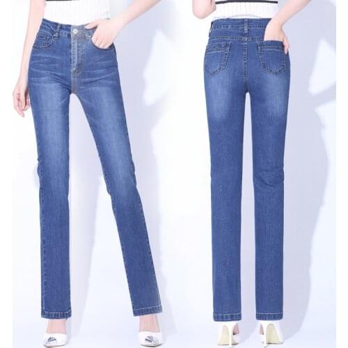 New Brand Luxury Pants Women High Waist Skinny Stretch Jeans Female Dark Blue Slim Fit Pants High Quality Trousers