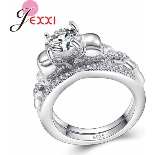 Women Jewelry Round Cut White Nice 925 Sterling Silver SilverWedding Band Ring Size 6 7 8 9 Wholesale Dropship Bague Free