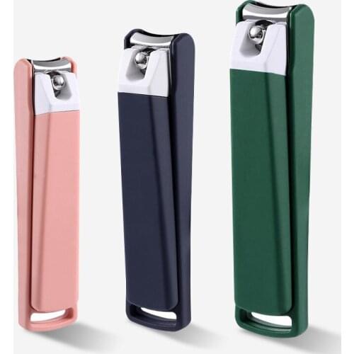 1PC Professional Nail Clipper with Catcher Stainless Steel Nail Cutting Machine Nail Trimmer Toe Nail Scissors Clip Catcher