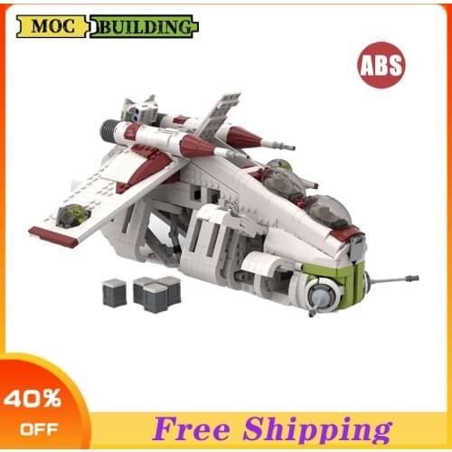 1429PCS MOC-37069 Building Blocks Star space wars Republic Gunship Assembly Mmodel Bricks Starship Sets Boy Gift Childrens TOY