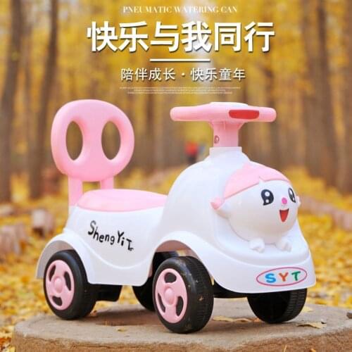 2021 New Childrens Taxi Four-wheeled Walker Baby Stroller 1-3 Years Old Can Take The Baby Toy Car Scooter