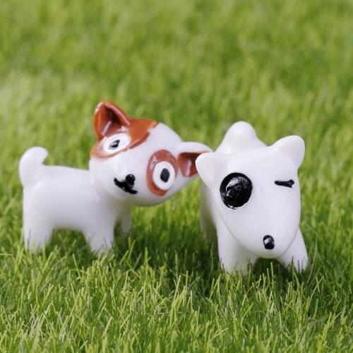 50PCS Toady Dog Pug Zakka Desk Office Display Model Small Statue Little Figurine Crafts Figure Ornament Miniatures DIY