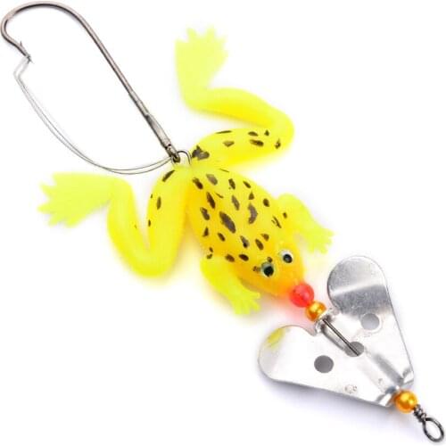 6.2g 9cm classic The New Luya Lure Fishing soft frog FSS1245