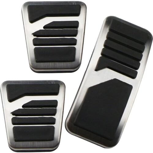 Car Brake Gas Pedal Pad Cover MT Clutch LHD Fit For Mitsubishi Lancer Outlander PHEV Eclipse Cross ASX Pajero Mirage L200 RVR