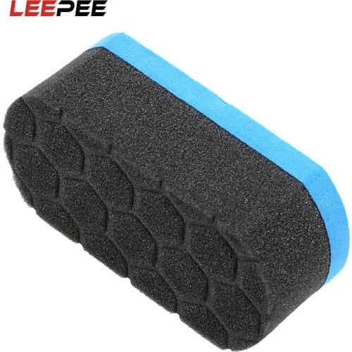 LEEPEE Wax Foam Polishing Sponge Hex Waxing Buffing Applicator Pad Soft Detailing Cleaning Tool Car Wash Sponge Auto Care