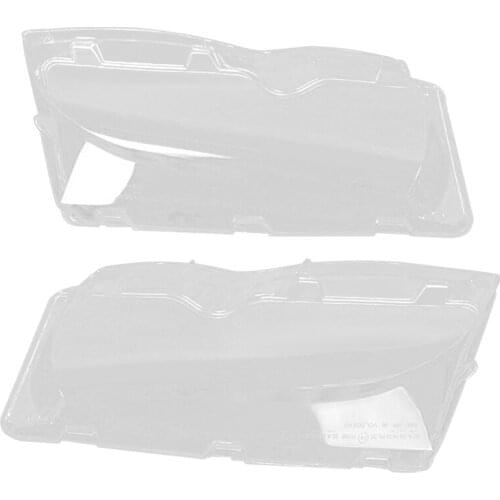 Headlight Lens Cover ,1 Pair Left and Right Headlight Clear Lens Cover Compatible for BMW 02-05 E46 325 330