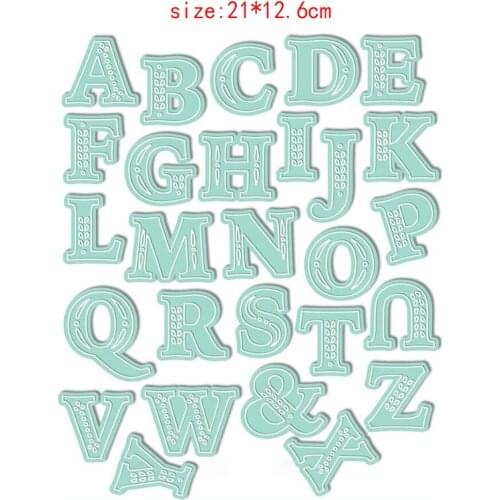 Sirius 2021 Classic capital English festival Metal Cutting Dies Kits for DIY Craft Making Greeting Card Album Scrapbooking die