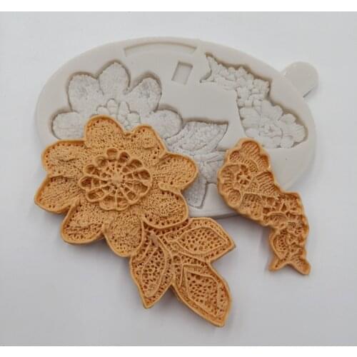 Minsunbak Flower Silicone Mold Fondant Cake Decoration Chocolate Gumpaste Mold