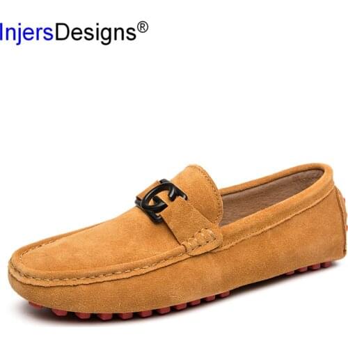 Fashion Loafers Slip-On Breathable Boat Shoes Cow Suede Casual Soft Moccasins New Arrival Lazy Driving Shoes Zapatos De Hombre