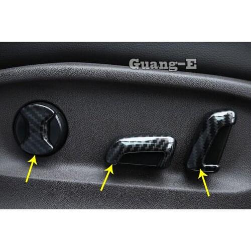 For VW Volkswagen Golf8 Golf 8 2019 2020 2021 Car Body Sticker Cover Seat Adjustment Knob Button Switch Trim Frame Parts 6pcs