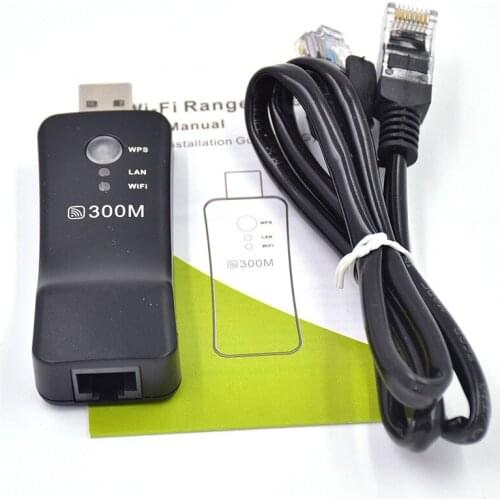 300Mpbs USB Portable Wireless WiFi Smart TV Network Adapter Universal HDTV RJ45 Repeater AP WPS for Samsung LG Sony XiaoMi TV