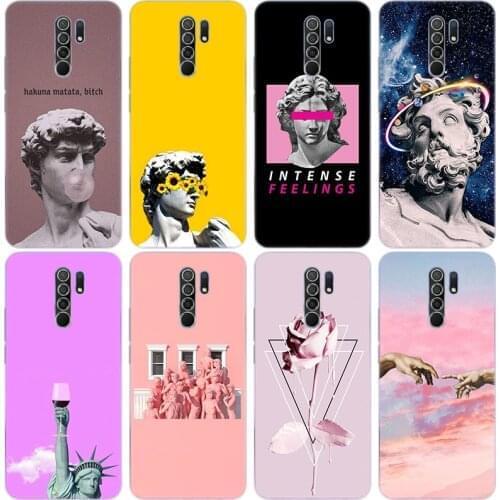 Alternative statue David art Silicone Case for Xiaomi Redmi Note 9 Pro Max 9S 8T 8 8A 9 9A T 9C K30 Ultra K30i 10X Pro 5G Cover