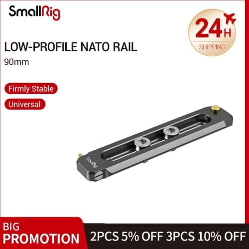 SmallRig Quick Release Nato Rail Camera Rig Low-profile NATO Rail 90mm For Video Shooting Nato Handle Magic Arm DIY Options 2484