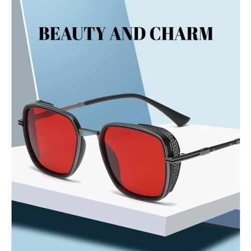 Feishini Brand Anti-Reflective Visual Driving Glasses Women Steampunk Protection Goggle UV Sunglasses Men Polarized Luxury Punk