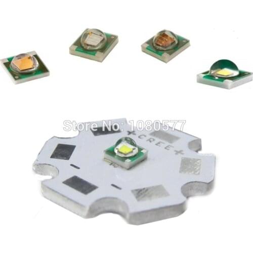 5pcs Cree LED XPE XP-E R3 3535 SMD 1W 3W High Power LED Diode Cold Warm White Red Green Blue Yellow With 20mm Star PCB Base