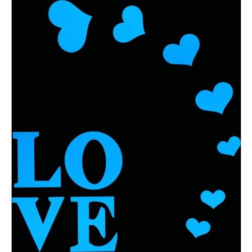 Love Hearts Luminous Wall Stickers Home Decor Fluorescent Stickers Girls Rooms DIY Decoration Glow in the Dark Romantic Stickers