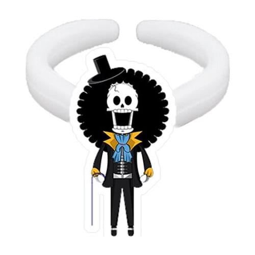 TAFREE One Piece Luffy Hawk Anime Character Cartoon Multi-shape Fashion Personality Resin Ring Acrylic Ring Jewelry