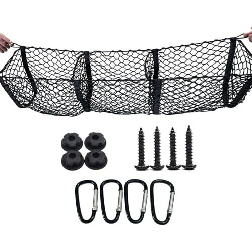 Universal Car Accessories Pickup Trucks Car Trunk Net Bag Three Grid Luggage Three-Dimensional Net Pocket Handy