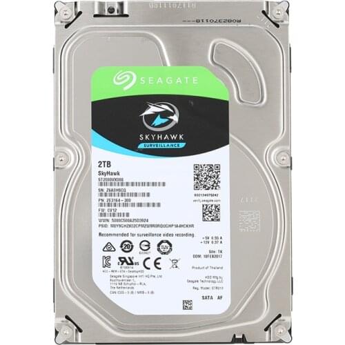 Seagate ST2000VX008 2TB Video Surveillance HDD Internal Hard Disk Drive 5900 RPM SATA 6Gb/s 3.5-inch 64MB Cache HDD For Security