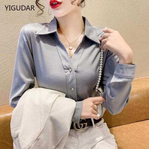 Женские атласные рубашки YIGUDAR China At AliExpress
