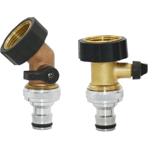 3/4 female to 5/8" Brass garden tap elbow irrigation valve 1-way tap Thread connector Water stop 1pcs