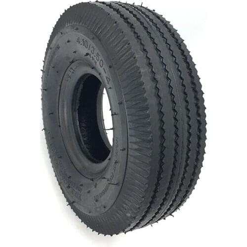 Hot Sale 4.10/3.50-4 Inner Tube Outer Tyre 410/350-4 Thickened Tire for Electric Scooter, Trolley, Tiger Cart Parts