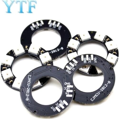 8bit WS2812 5050 RGB LED Smart Full-color RGB Lamp Ring Development Board-Macro Ring