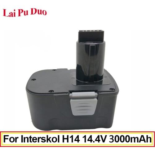 3000mAh 14.4V Ni-MH DA-13 / 14.4E Power Tool Replacement Battery Cordless Drill for Interskol 14.4v H14