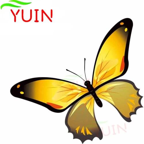 Butterfly Cars Graffiti Creative Car Sticker Personality PVC Body Bumper Decoration Accessories Waterproof Anti-UV Decal 13*12cm