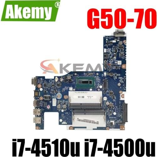 Free Shipping For Lenovo G50-70 G50-70M Z50-70 G50-80 NM-A272 NM-A362 notebook motherboard i7-4510u i7-4500u 5B20G36670